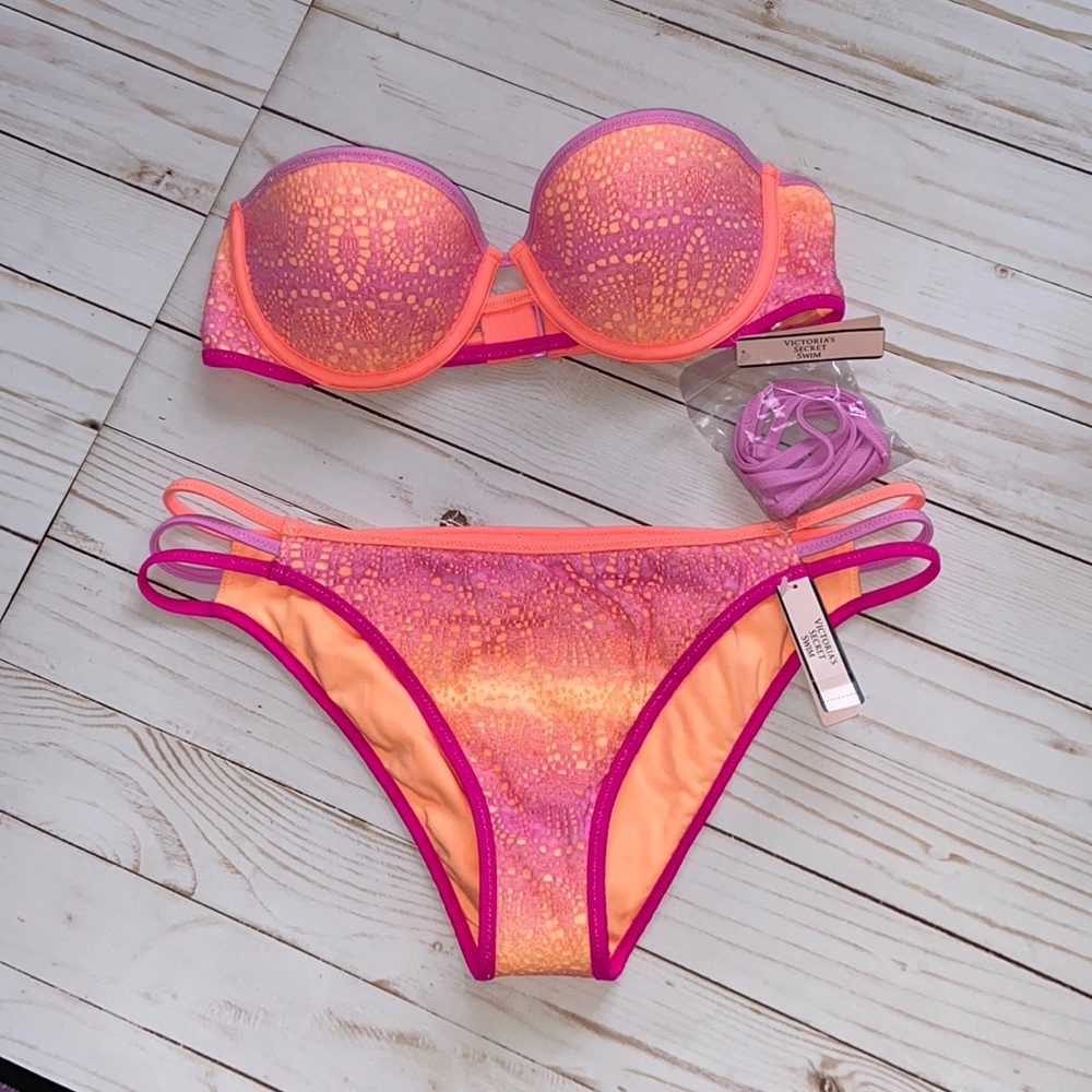 VS Swim Flirt Bandeau & Strappy Cheeky